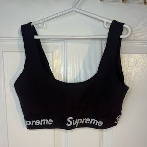 Supreme Black Logo Sports Bra / Bralette – Size Small